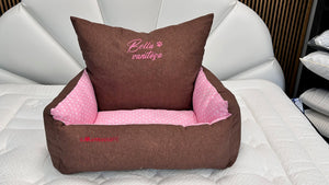 cuccia/ poltrona per cani e gatti tessuto esterno 70% cotone lav e sfoderabile